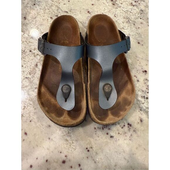 Birkenstock Gizeh Black Onyx Sandals sz 35 or 4.5-5 - Picture 2 of 6